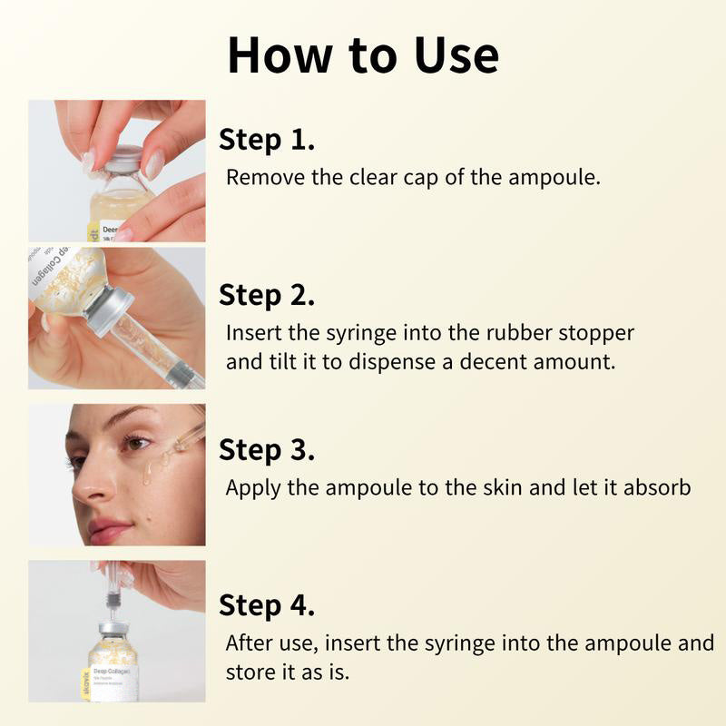 Silk Lifting Peptide Ampoule | Wrinkle Care | Face-Lift at Home serum with Peptides & Deep Collagen | Plumping, Smooth, Anti aging Korean Skincare