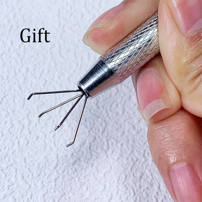 20G(0.8mm)/18G(1.0mm) 8mm Horseshoe Nose Hoop Internally Threaded Gems Nose Ring with Free Ball Holder