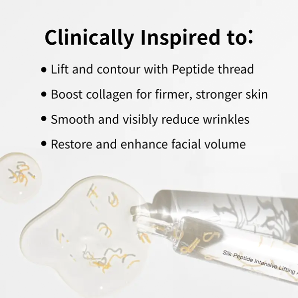 Silk Lifting Peptide Ampoule | Wrinkle Care | Face-Lift at Home serum with Peptides & Deep Collagen | Plumping, Smooth, Anti aging Korean Skincare