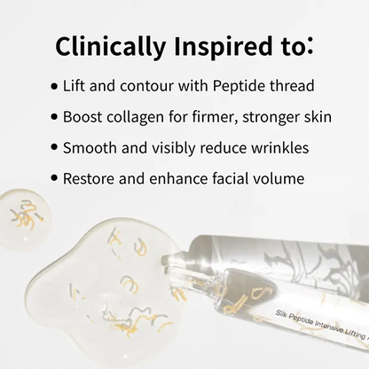 Silk Lifting Peptide Ampoule | Wrinkle Care | Face-Lift at Home serum with Peptides & Deep Collagen | Plumping, Smooth, Anti aging Korean Skincare