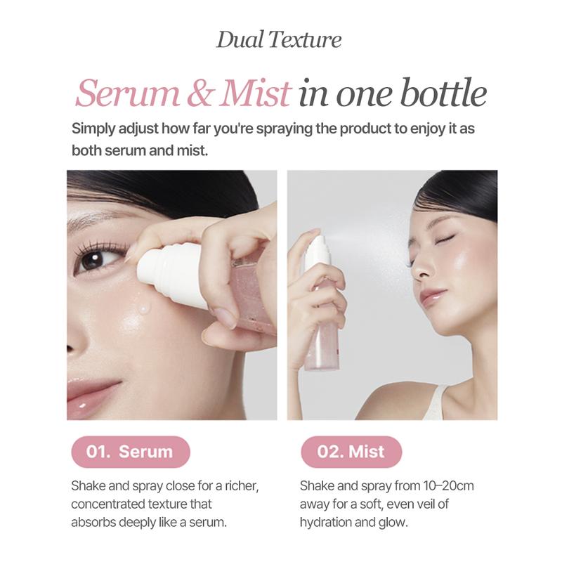 [NEW]  Pink & Gold Kojic Acid Jelly Mist Serum Duo | Pink Collagen Glow Jelly Mist Serum, Kojic Acid Turmeric Vita Jelly Mist Serum | On-the-go Dual Texture Mist Serum for Hydration, Radiance & Brightening | K-beauty, Korean Skincare