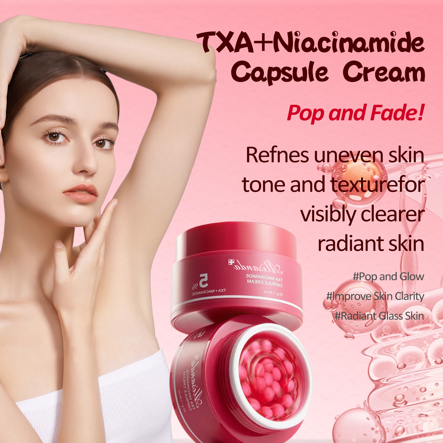 Final 3 Hours: 70%OFF🔥Mix & Match Boba Cream Set | Tiktok Viral Capsule Creams for Uneven Skin Tone, Glow Hydration, Korean Skincare, K-beauty