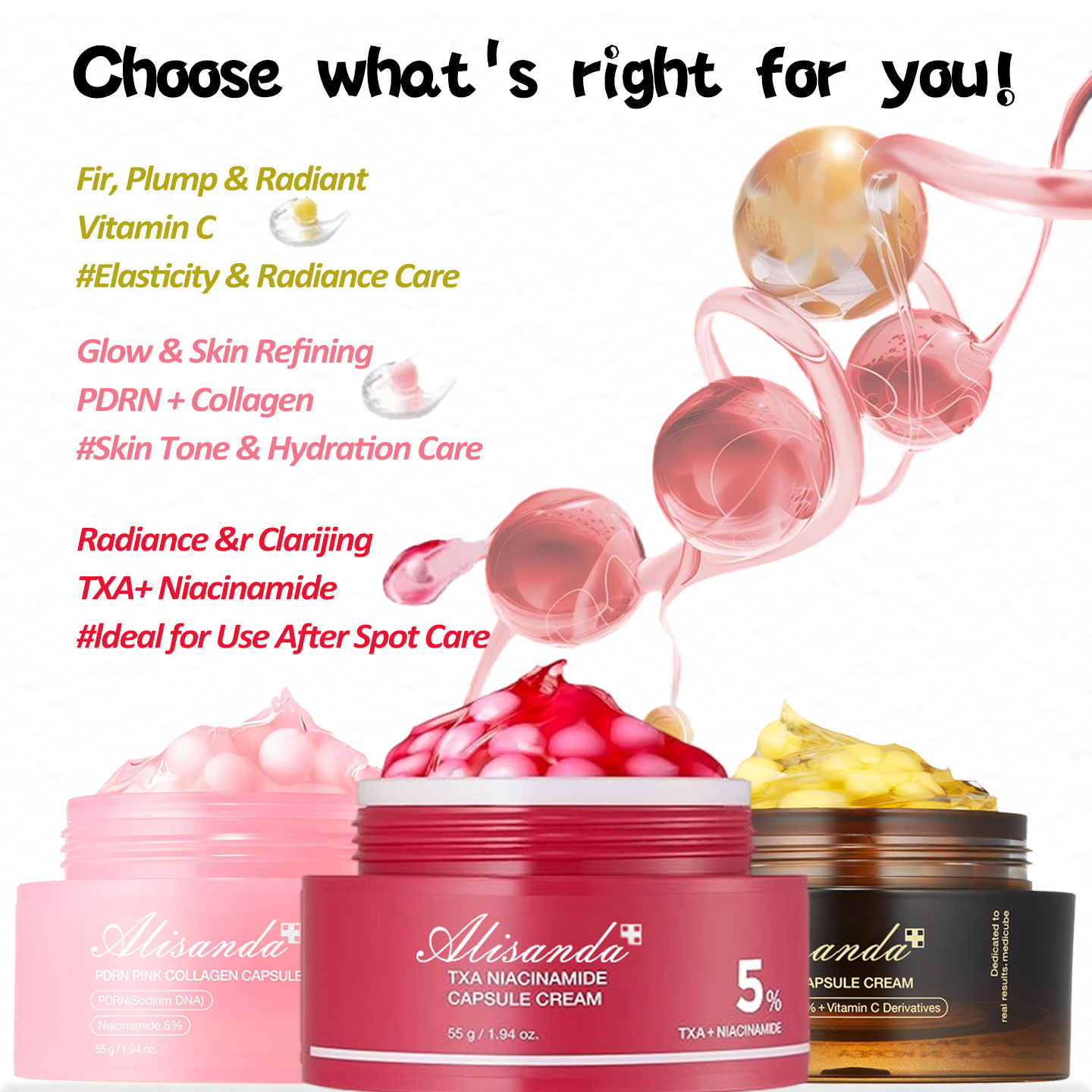 Final 3 Hours: 70%OFF🔥Mix & Match Boba Cream Set | Tiktok Viral Capsule Creams for Uneven Skin Tone, Glow Hydration, Korean Skincare, K-beauty