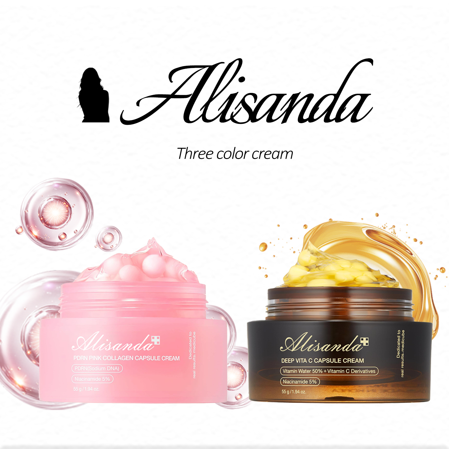 Golden & Pink Boba (Vita C + PDRN)