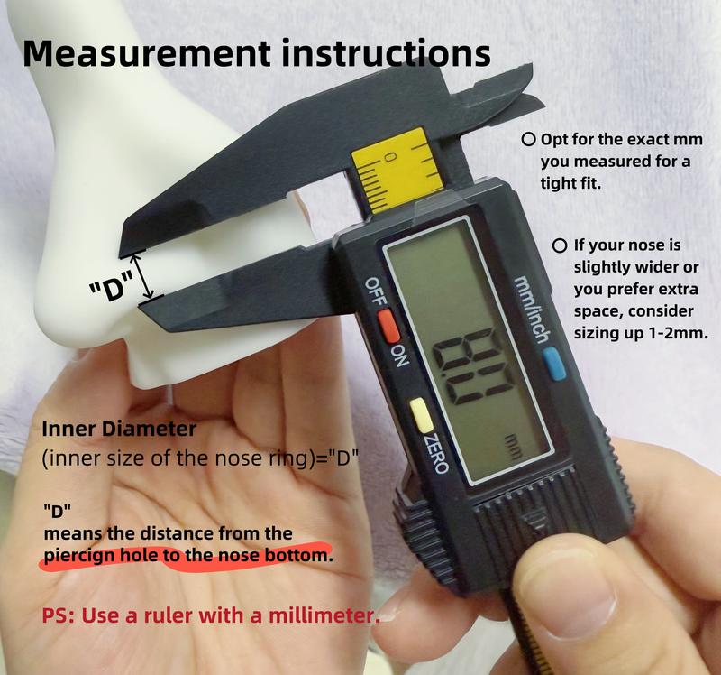 20G(0.8mm)/18G(1.0mm) 8mm Horseshoe Nose Hoop Internally Threaded Gems Nose Ring with Free Ball Holder