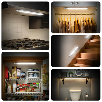 Final 3 Hours: 70%OFF  Motion-Sensor Under Cabinet Light: USB Rechargeable, Dimmable - Hands-Free Lighting for Kitchen, Closet, Stairs & More